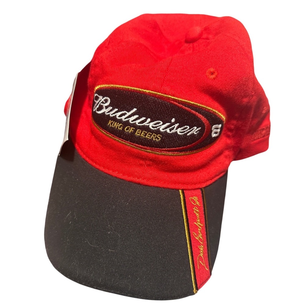 Dale Earnhardt Jr 8 Budweiser NASCAR Hat Chase Authentics Red Nu-Fit Cap NWT